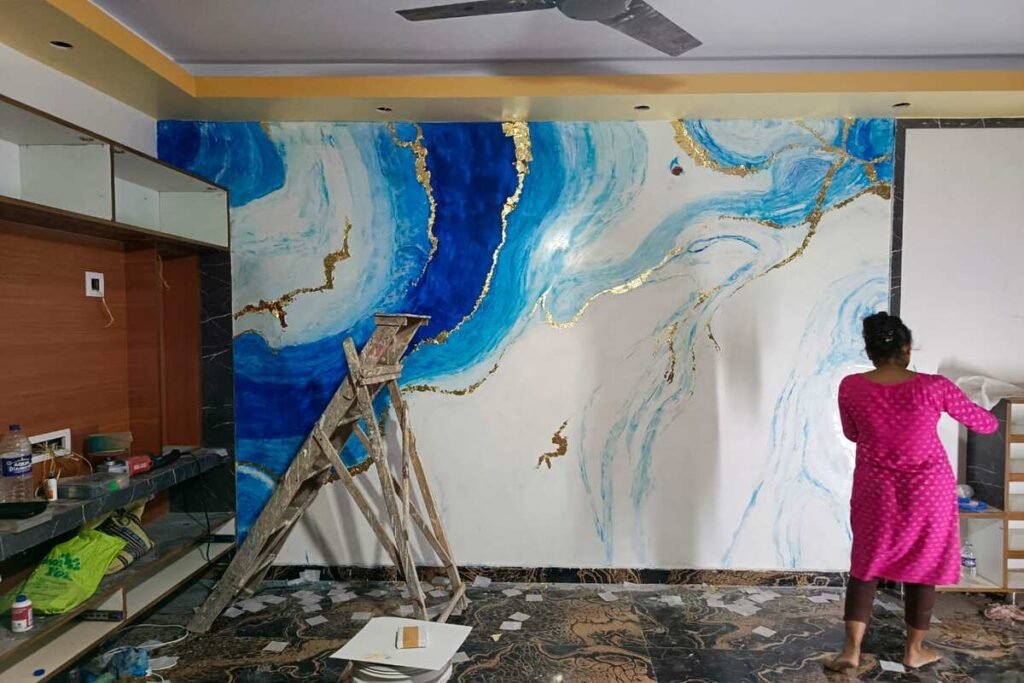 stucco paint art