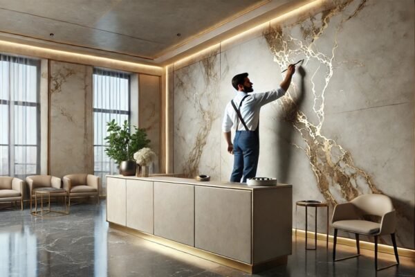 Stucco painting image