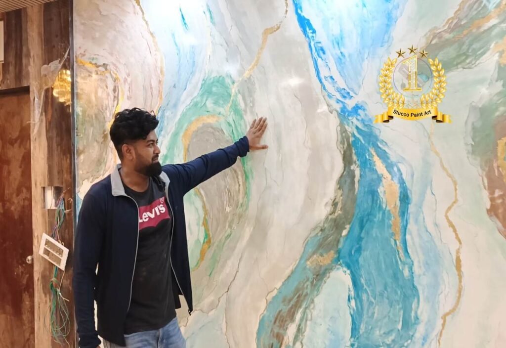 stucco paint art asian paints
