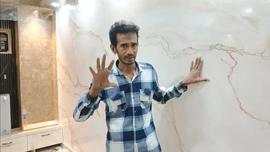 Marble Painting on Wall