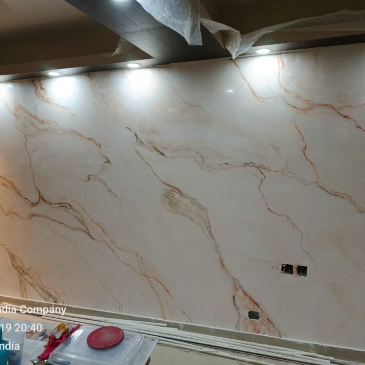 Marble Painting on Wall